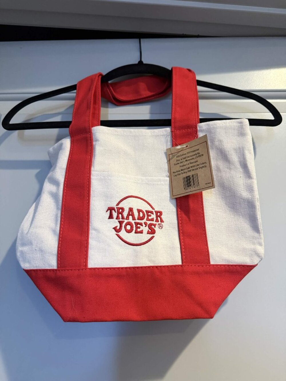 Trader Joe's Mini Red Canvas NWT